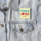 Poppa Lieben T - Shirt und Geschenke Button (Beispiel)