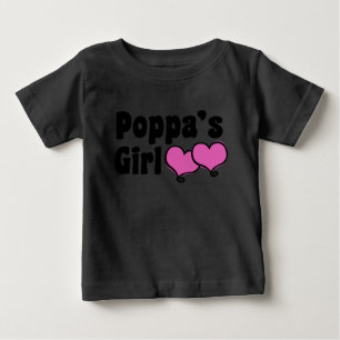 Poppa-Mädchen Baby T-shirt