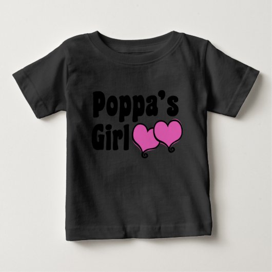 Poppa-Mädchen Baby T-shirt (Vorderseite)