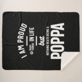 Poppa - Stolz auf viele Dinge im Leben Sherpadecke (Vorderseite (Horizontal))