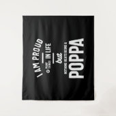 Poppa - Stolz auf viele Dinge im Leben Wandteppich (Vorderseite)