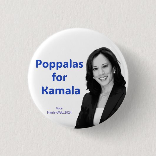 Poppalas für Kamala Button (Vorderseite)