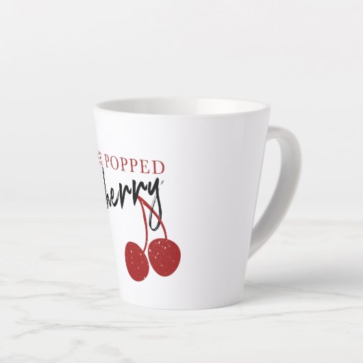 Popped Cherry Latte Tasse (Rechte Ecke)