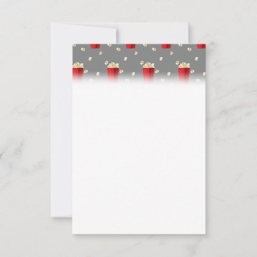 Popped Corn Cinema Food Save The Date (Vorderseite)