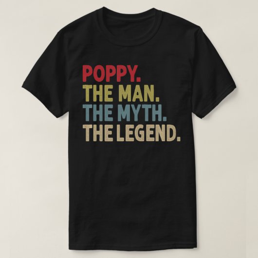 Poppen Der Mann Der Mythos der Legende lustige Gro T-Shirt (Design vorne)