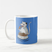 Poppen Die Porch Possum Kaffee Tasse, blauer Kaffe Kaffeetasse (Links)