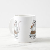 Poppen Die Porch Possum Kaffee Tasse, weiß Kaffeetasse (Vorderseite Links)