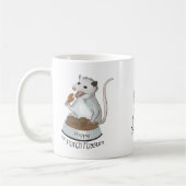 Poppen Die Porch Possum Kaffee Tasse, weiß Kaffeetasse (Links)