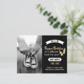 Poppen Flaschen glücklich Neujahr Baby Ankündigung (Stehend Vorderseite)