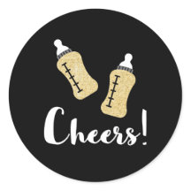 Poppen Flaschen glücklich Neujahr Baby Ankündigung