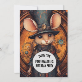 Popperwaddle Steampunk Tierischer Individuelle Nam Einladung