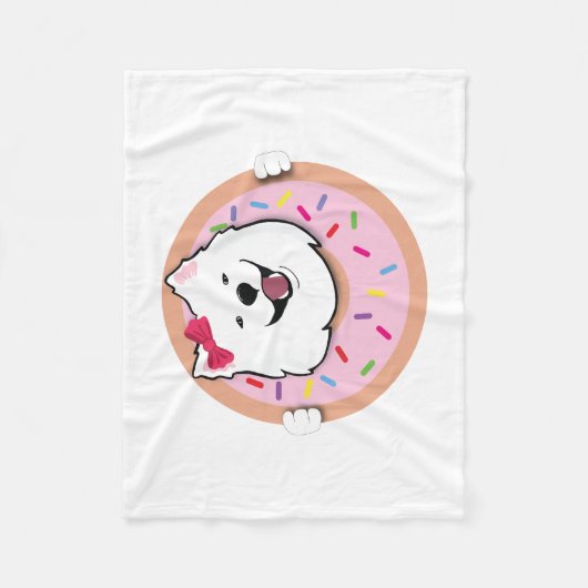 Poppet in einer Donut-Decke Fleecedecke (Vorderseite)