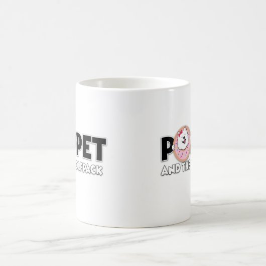 Poppet und das Wolfpack Logo Coffee Tasse (Mittel)
