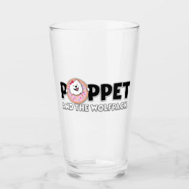Poppet und das Wolfpack-Logo Glas