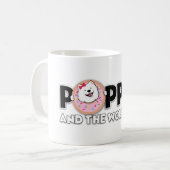 Poppet und das Wolfpack-Logo Kaffeetasse (Vorderseite Links)