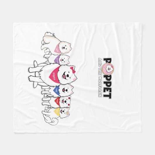 Poppet und Gang Fleecedecke (Vorderseite (Horizontal))