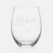 Poppet und Gang Weinglas Ohne Stiel (Rückseite)