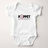 Poppet und Wolfpack Baby Strampler (Vorderseite)