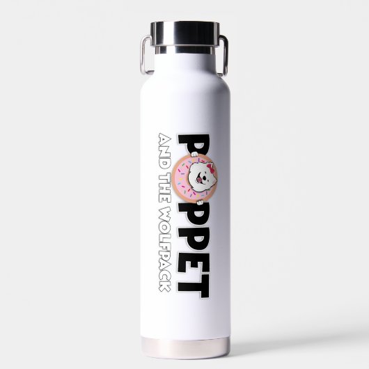 Poppet und Wolfpack Trinkflasche (Vorne)