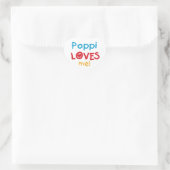 Poppi Lieben Me T - Shirt und Geschenke Herz-Aufkleber (Tasche)