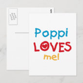 Poppi Lieben Me T - Shirt und Geschenke Postkarte (Vorne/Hinten)