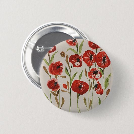 Poppie-Abzeichen Button (Vorne & Hinten)