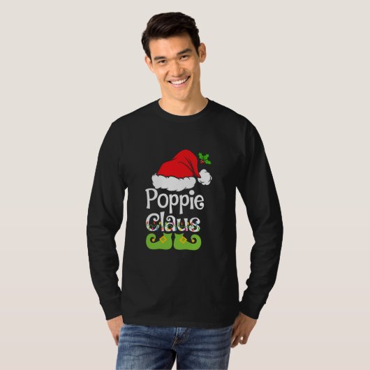 Poppie Claus Shirt Familie Matching Poppie Claus (Vorne ganz)