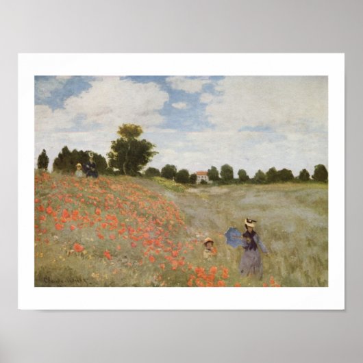 POPPIE-FELD VON CLAUDE MONET POSTER (Vorne)
