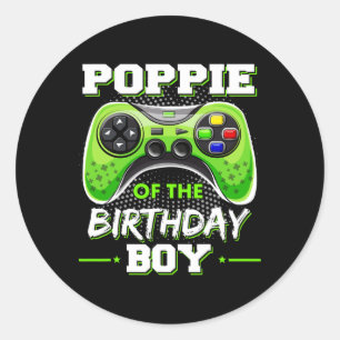 Poppie von den Geburtstagsdekorationen Videospiele Runder Aufkleber