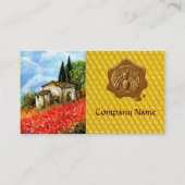 POPPIEN, BLUME-FELDER, HONEY BEE WAX SIEGEL, BEEKE VISITENKARTE (Rückseite)