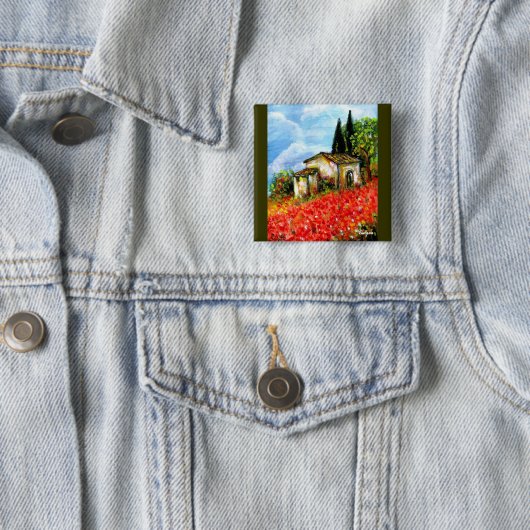 POPPIEN IN DER TUSKANIE BUTTON (Beispiel)