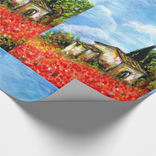 POPPIEN IN DER TUSKANIE GESCHENKPAPIER (Ecke)