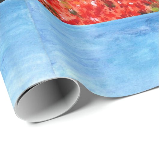 POPPIEN IN DER TUSKANIE GESCHENKPAPIER (Rolleneckpunkt)