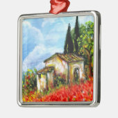 POPPIEN IN DER TUSKANIE ORNAMENT AUS METALL (Links)