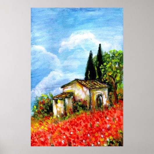 POPPIEN IN DER TUSKANIE POSTER (Vorne)