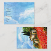 POPPIEN IN DER TUSKANIE VISITENKARTE (Vorne/Hinten)