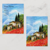 POPPIEN IN DER TUSKANIE VISITENKARTE (Vorne/Hinten)