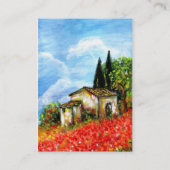 POPPIEN IN DER TUSKANIE VISITENKARTE (Rückseite)