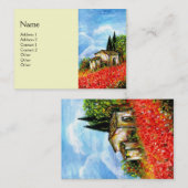 POPPIEN IN DER TUSKANIE VISITENKARTE (Vorne/Hinten)