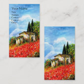 POPPIEN IN DER TUSKANIE VISITENKARTE (Vorne/Hinten)