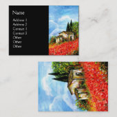 POPPIEN IN DER TUSKANIE VISITENKARTE (Vorne/Hinten)