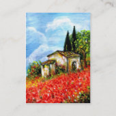 POPPIEN IN DER TUSKANIE VISITENKARTE (Rückseite)