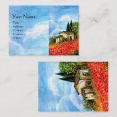 POPPIEN IN DER TUSKANIE VISITENKARTE (Vorne/Hinten)