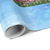 POPPIEN, IRISEN, ANTIKES RUSTIKDORF IN DER Toskana Geschenkpapier (Rolleneckpunkt)