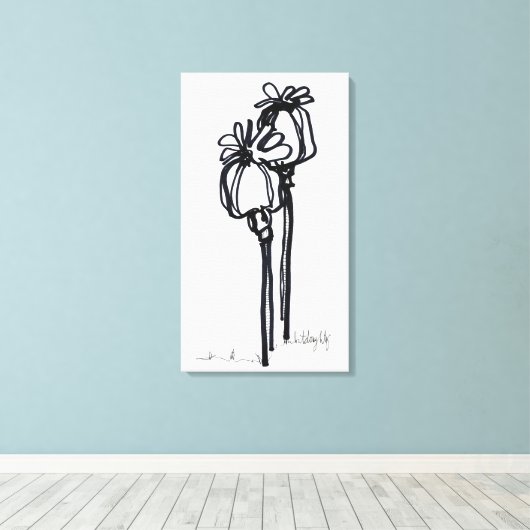 Poppies 1 leinwanddruck (Insitu (Holzboden))