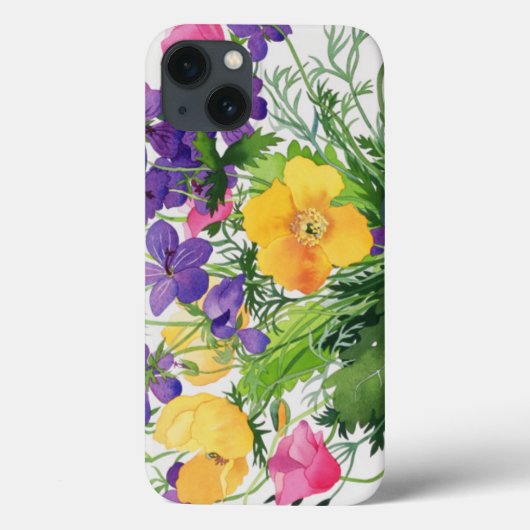 Poppies and Geraniums Case-Mate iPhone Hülle (Rückseite)