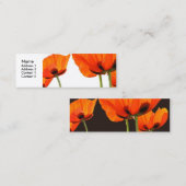 Poppies Anpassbare Visitenkarte (Vorne/Hinten)