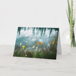 Poppies auf der Water Condolence Card Karte