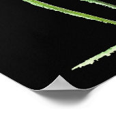 Poppies auf Schwarzweißdruck Poster (Ecke)