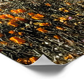 Poppies aus Kalifornien - Landschaft 2 Poster (Ecke)